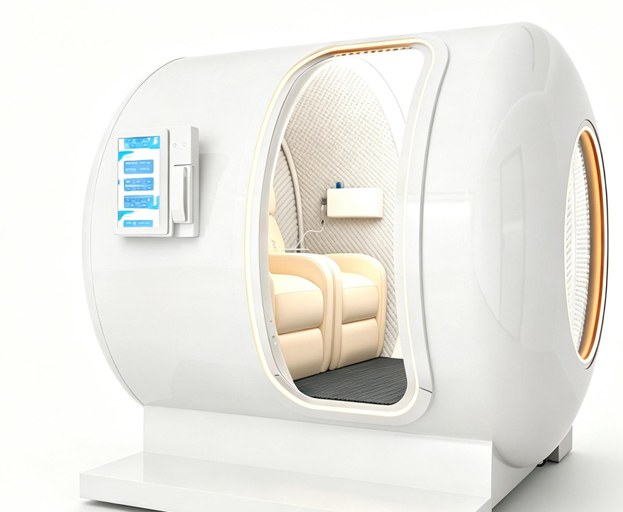 YF2004 2-Person Hard-Shell Hyperbaric Oxygen Chamber (在YF2003基础上加侧面玻璃窗)