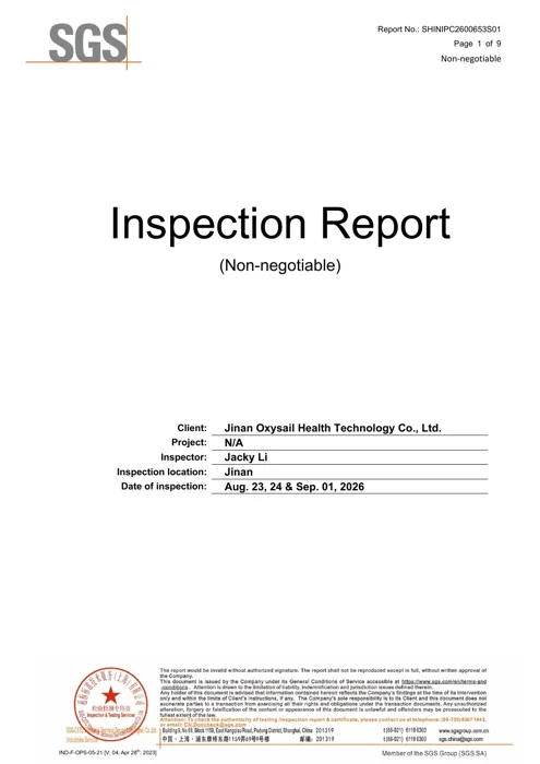 SGS Witnessed Hydrostatic Test Report