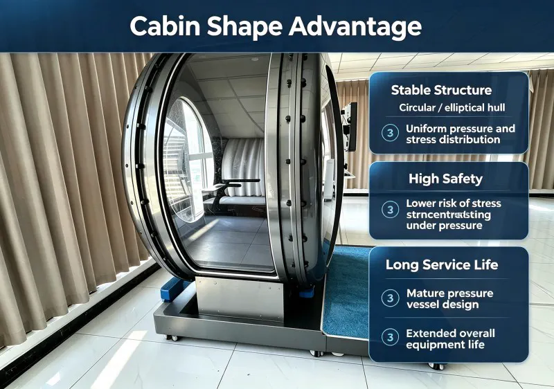 Rounded chamber structure