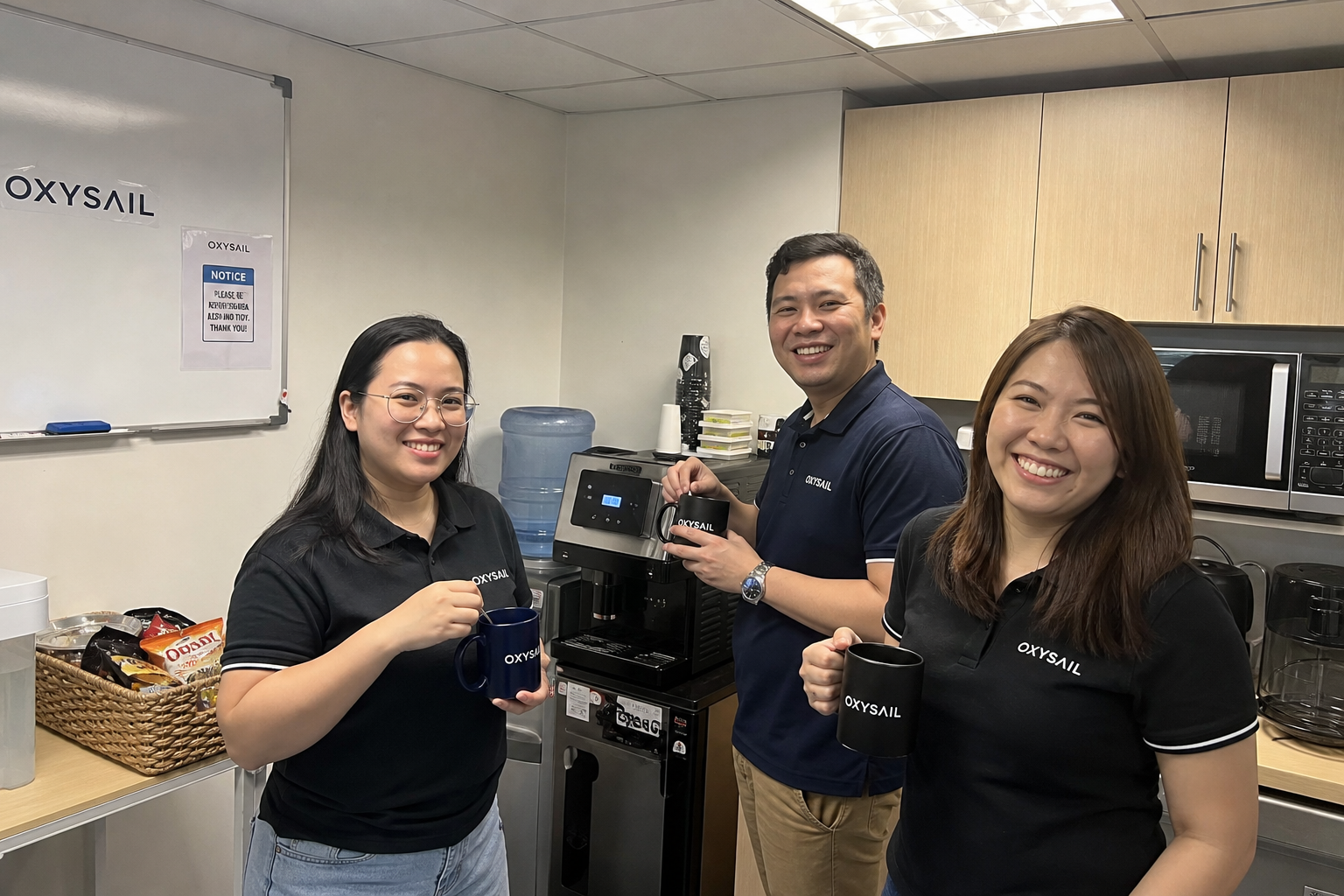 Hyperbaric oxygen chamber manufacturers office team