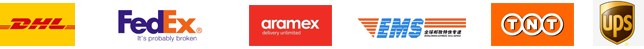 DHL, FedEx, Aramex, EMS, TNT and UPS