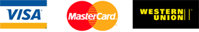 Visa, Mastercard and Western Union